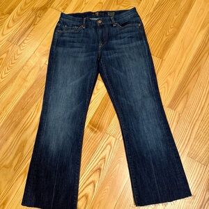 7 For All Mankind Kimmie Bootcut Jeans – Women’s Size 28 – Raw Cut Hem